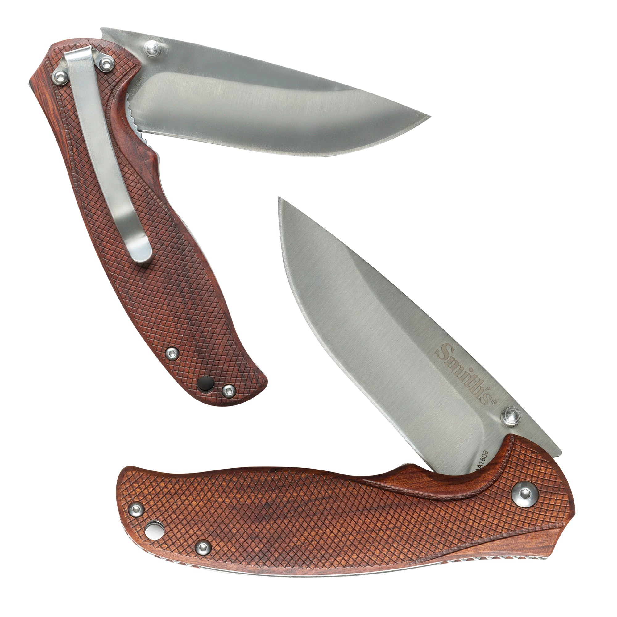 Adaha 3.4" Blade Wooden Handle Folding Knife Smith's Products UK