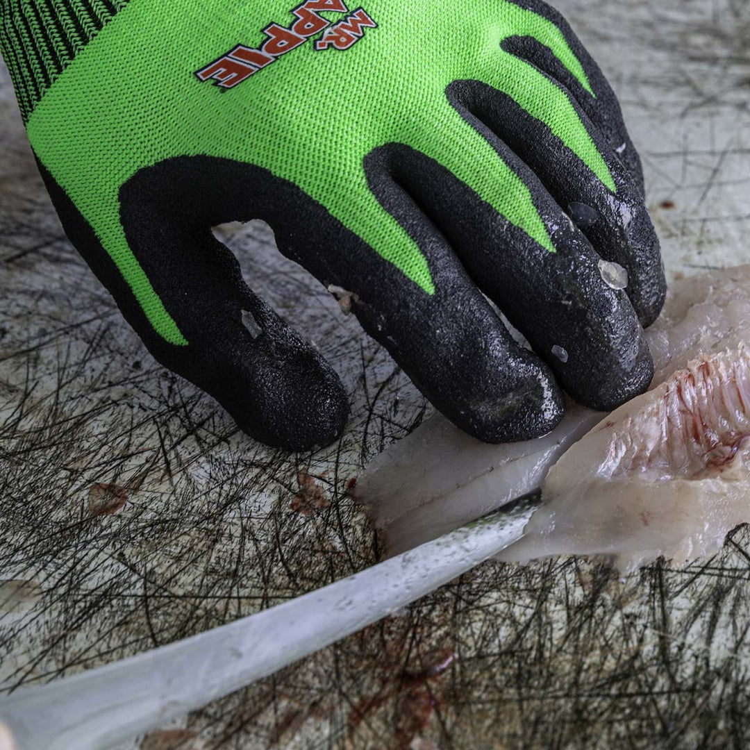 Mr. Crappie® Slab-Slanger Cut-Resistant/Grip Gloves (Green)