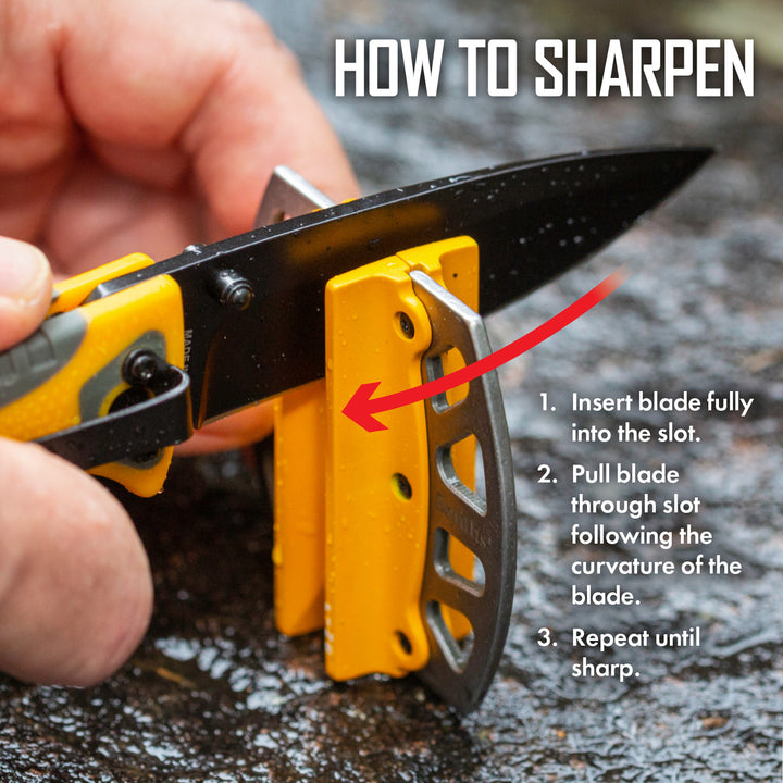 CAPRELLA 2 Step Folding Knife Sharpener