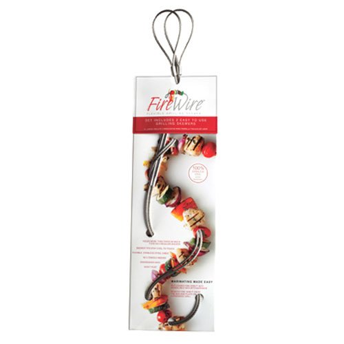Fire Wire 2-Pack Flexible Grilling Skewers