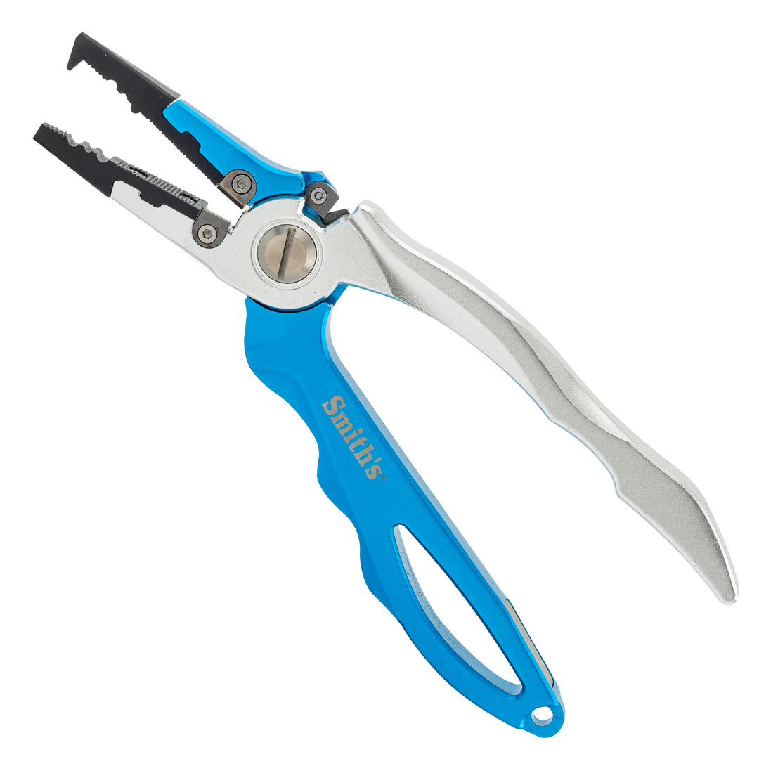 J&D Multi-Functional Lightweight Stainless Steel Fishing Plier Hook Remover Tool With Safety Coiled Lanyard Orange