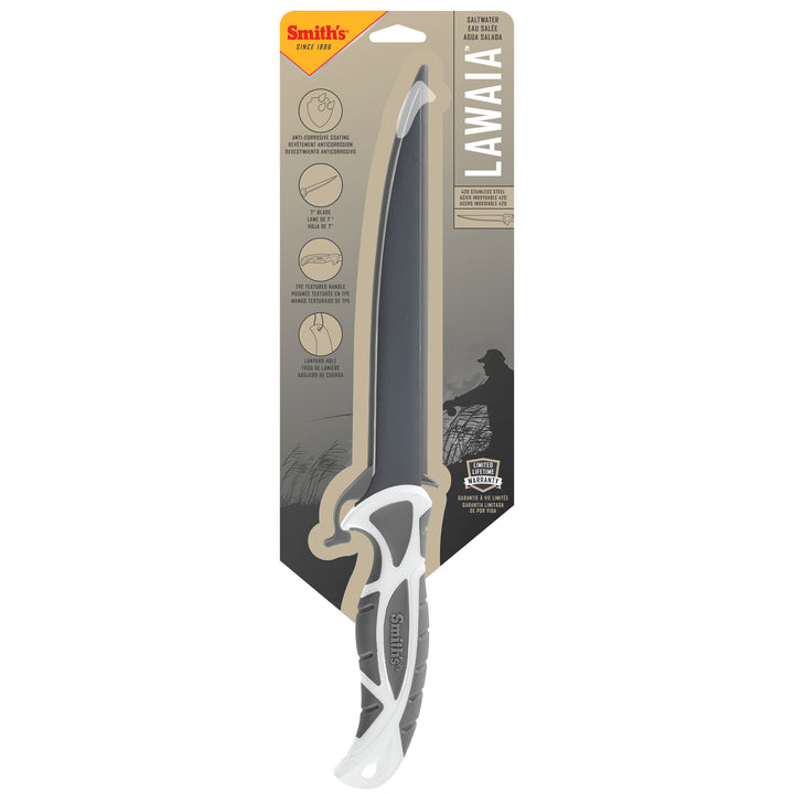 Lawaia 7" Fillet Knife w/Corrosion-Resistant Coated Blade (White/Gray)