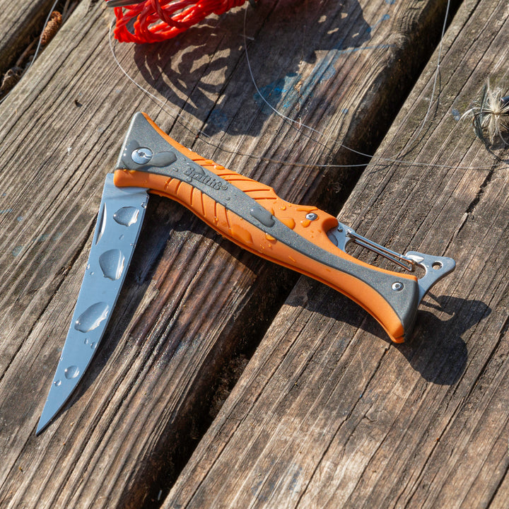 Regal River 4" Folding Fillet Knife (Orange)